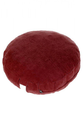 Bolster Yoga Minderi ve Meditasyon Minderi- BORDO (2li Takım)