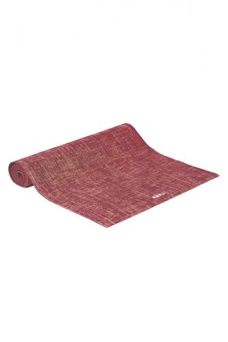 Doğal Jüt Kaplama Bordo Yoga Mat